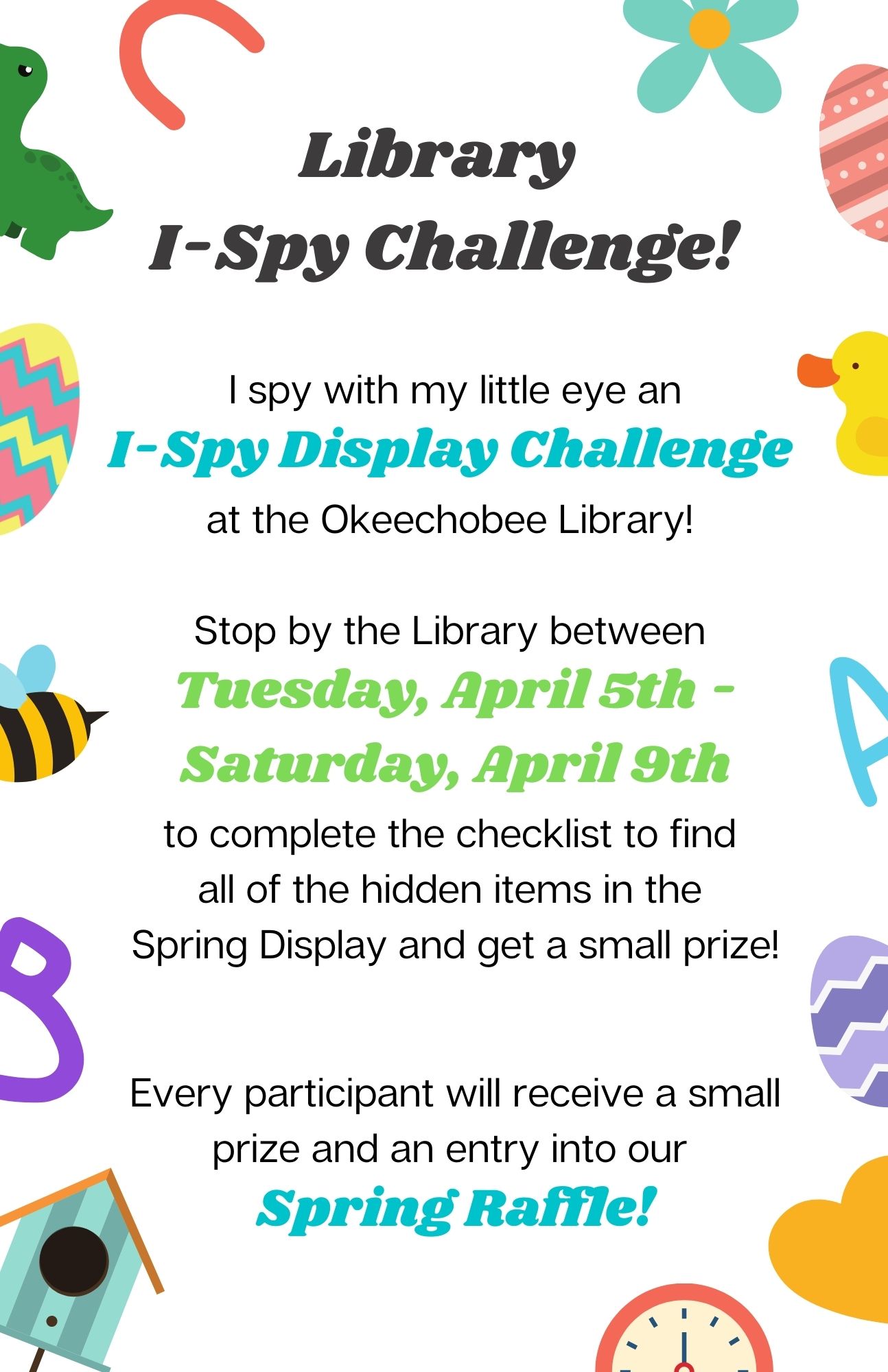 Library I-spy challenge! 