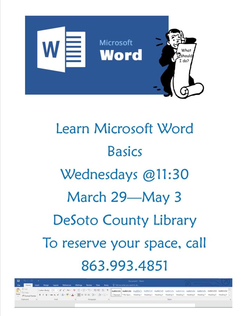 DeSoto Library - Learn Microsoft Word Basics