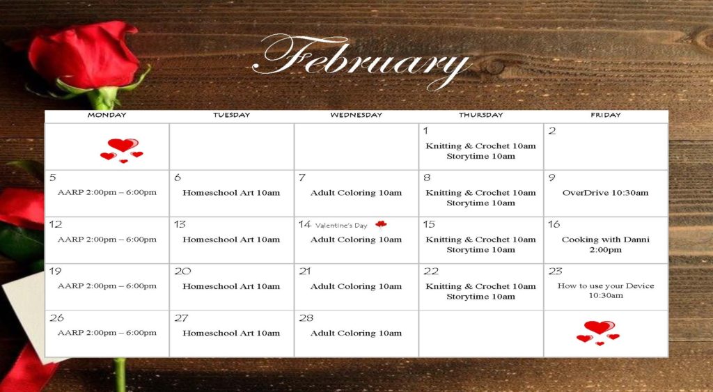 Feb 2018 calendar
