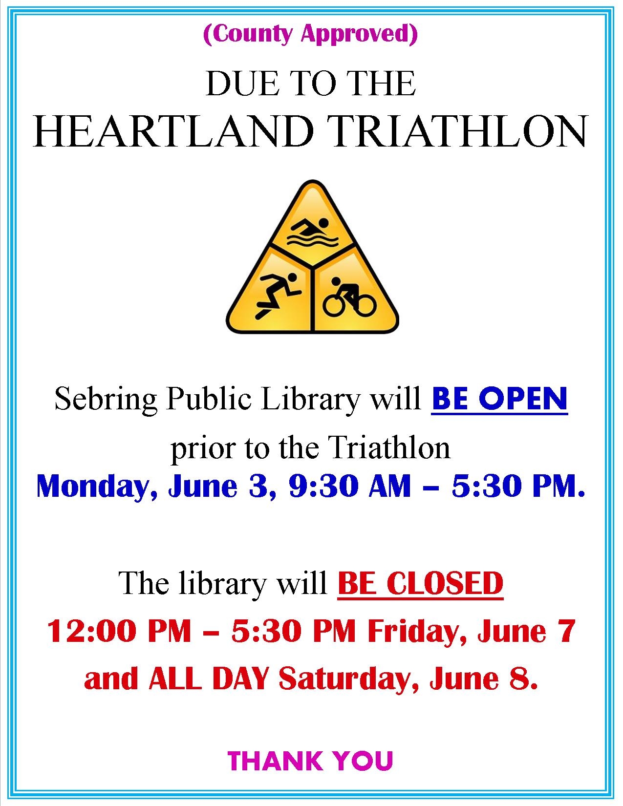 Heartland Triathlon Website posting