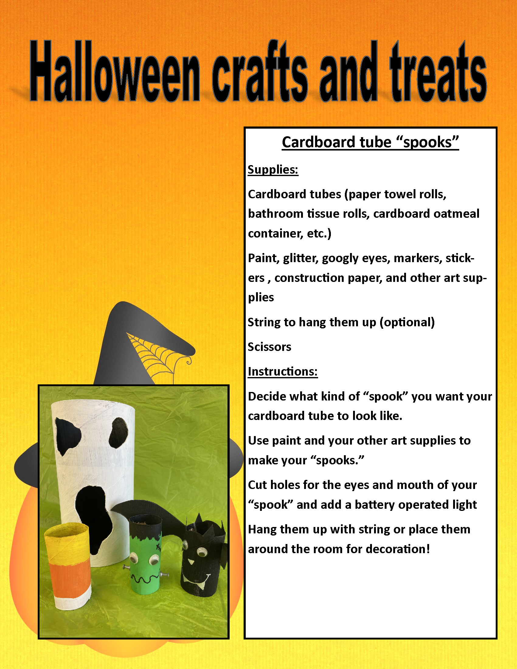 Image of PDF Halloween treat and craft posting (PDF Available for download/printing) Page 4