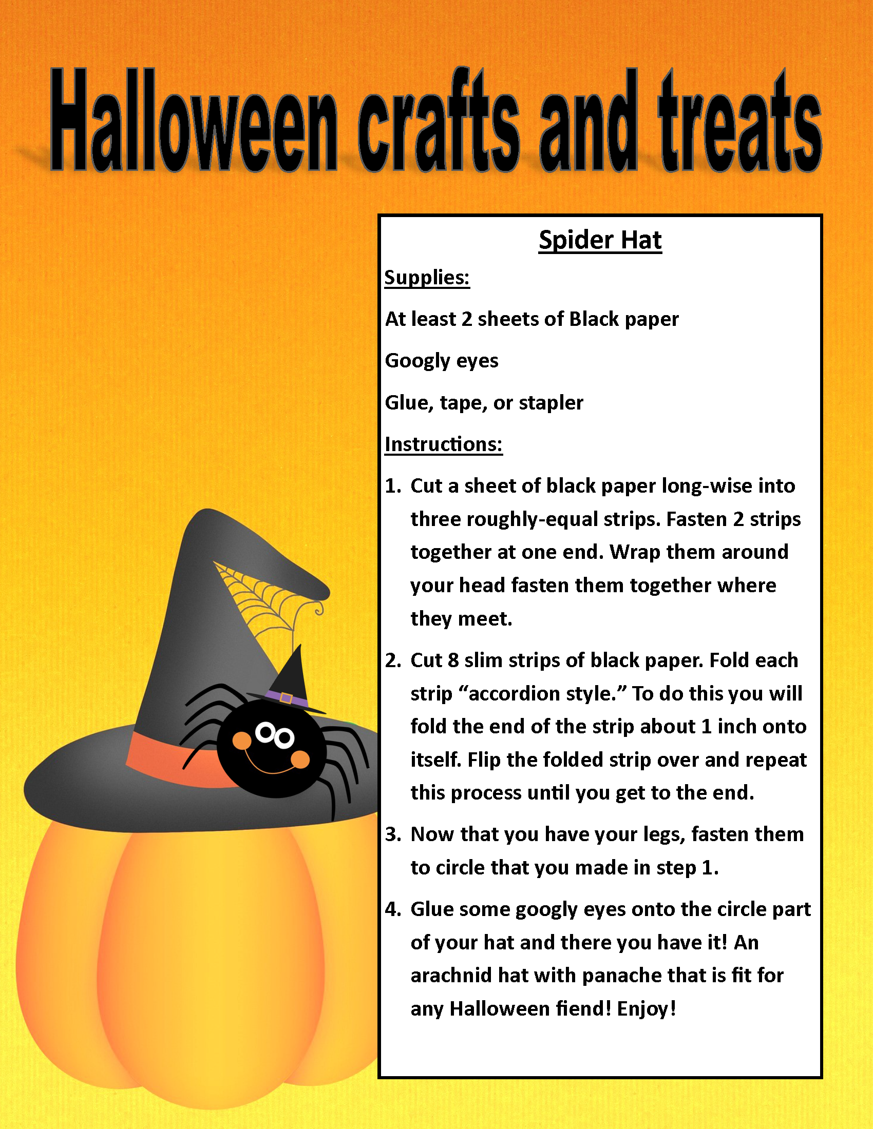 Image of PDF Halloween treat and craft posting (PDF Available for download/printing) Page 7