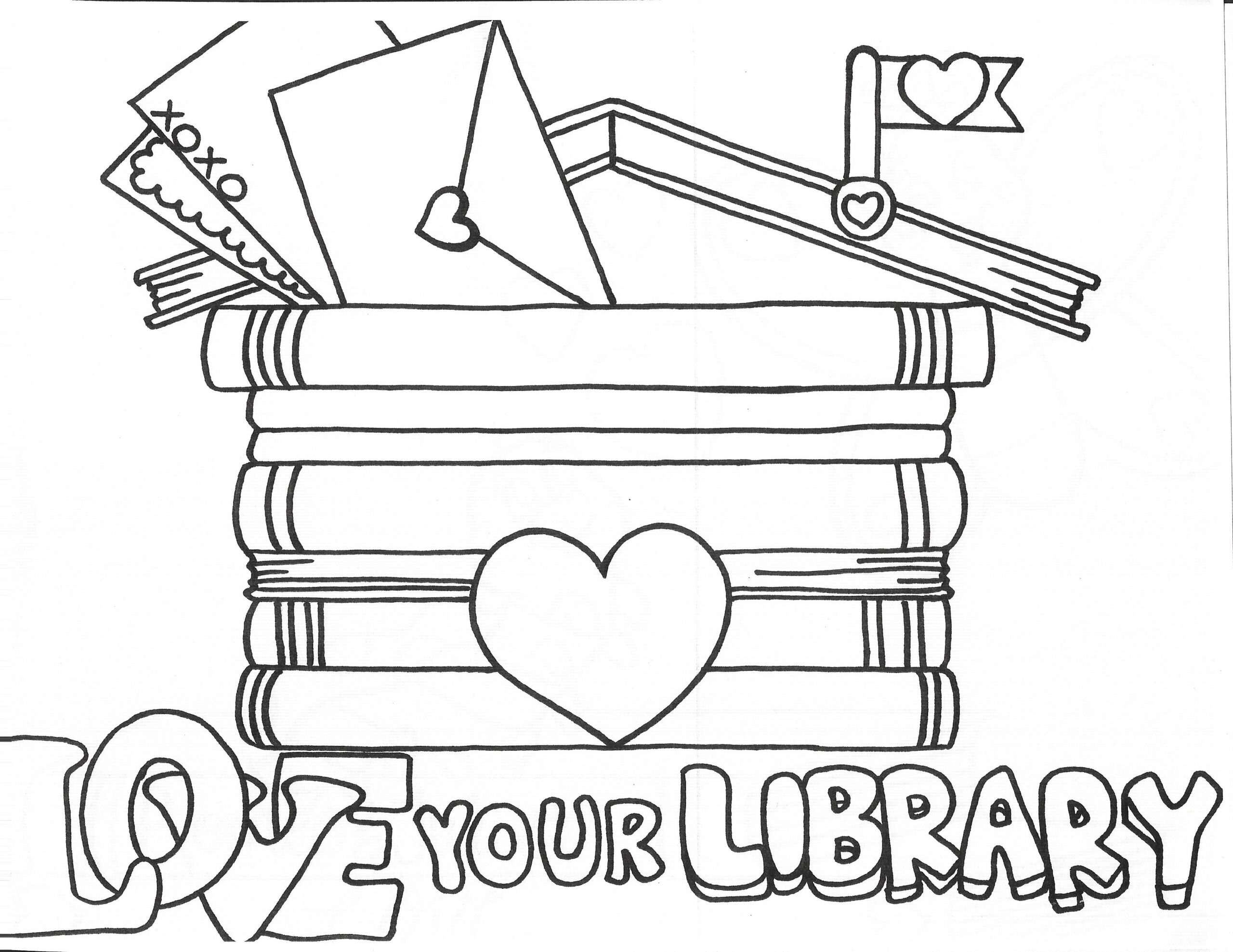 Free Printable Library Coloring Pages   High Resolution Printable