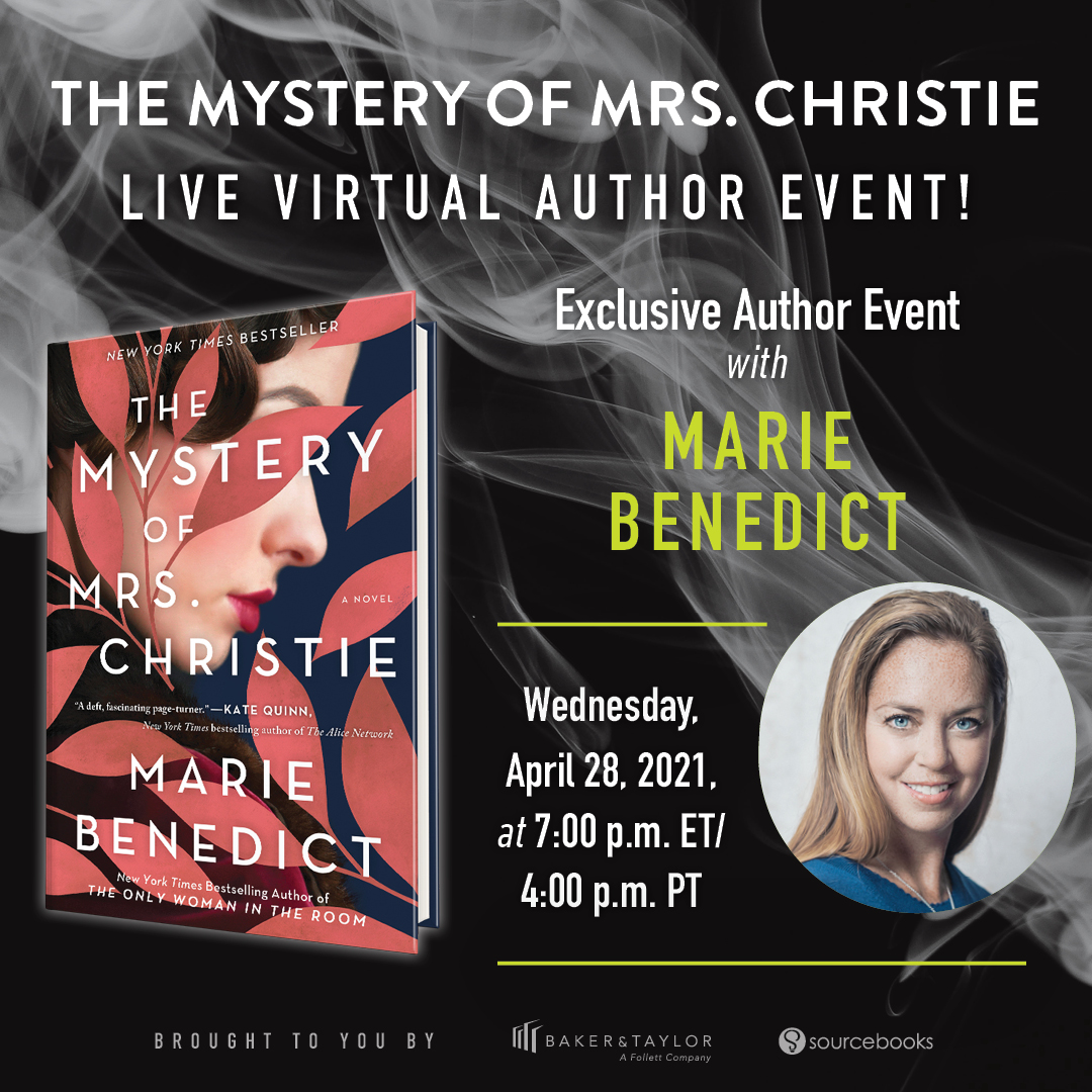 Readers, we have a special event for you! Join us for our Mystery Book Club for April and live, virtual author event. Just read “The Mystery of Mrs. Christie” by Marie Benedict. Title is available in ebook format on Axis 360. Download the Axis 360 app or visit this link. Limited print copies will also be available to borrow and/or place holds from your local branch! (Click here to place hold on a print copy). Library cards are required to access Axis 360 and to borrow print items. Questions? Call 863-402-6716. The author event will take place virtually through Zoom on April 28, 2021 at 7:00 P.M. To register for the LIVE author event, click this link & be sure to list your library when registering: https://us02web.zoom.us/webinar/register/WN_GNNrIOlnR3unC2HG0hFNRQ To host a book club on your own, you can use these discussion questions to guide the conversation, click here for the downloadable PDF. To participate in discussion questions, visit the Heartland Library Cooperative Facebook page and look for discussion posts throughout the month of March!