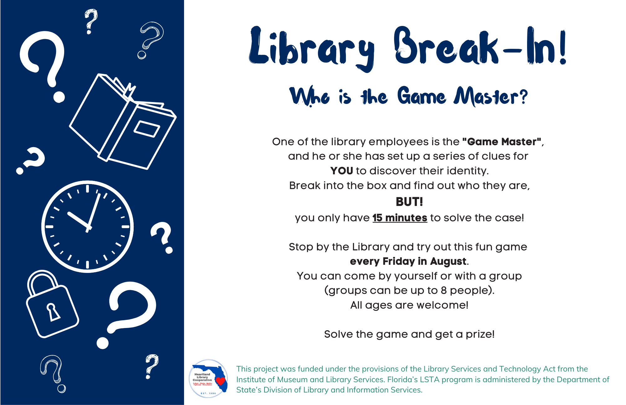 Library Break-In! Who is the Game Master?