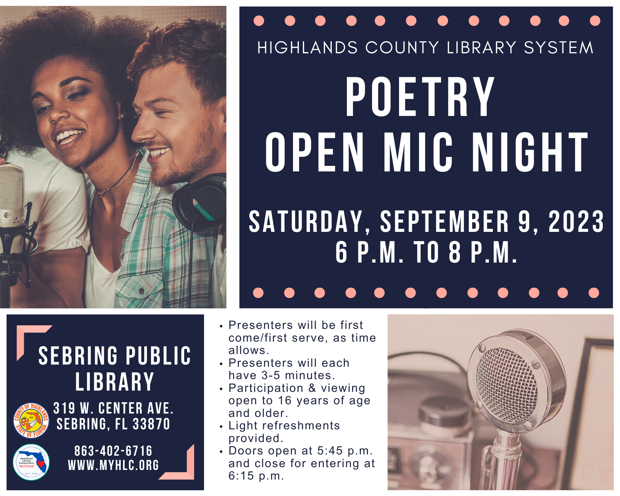 poetry open-mic night graphic